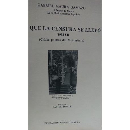 LO QUE LA CENSURA SE LLEVÓ (1938-1954)