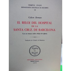 EL RELOJ DEL HOSPITAL DE SANTA CRUZ DE BARCELONA