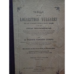 TABLAS DE LOS LOGARITMOS VULGARES