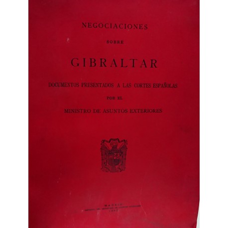 NEGOCIACIONES SOBRE GIBRALTAR