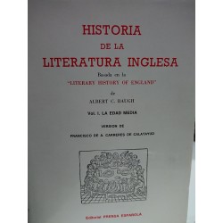 HISTORIA DE LA LITERATURA INGLESA Volumen I Edad Media