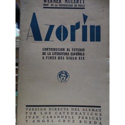AZORÍN Contribución al estudio de la literatura española a fines del siglo XIX