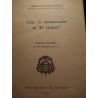 SOBRE LA INTERPRETACIÓN DEL QUIJOTE