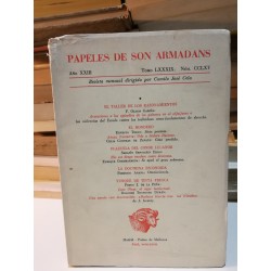PAPELES DE SON ARMADANS Revista Literaria dirigida por Camilo José Cela