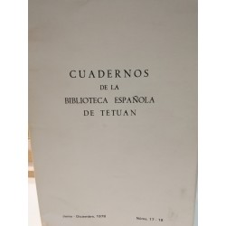 CUADERNO DE LA BIBLIOTECA ESPAÑOLA DE TETUÁN