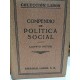 COMPENDIO DE POLÍTICA SOCIAL Colección LABOR Biblioteca de Iniciación Cultural