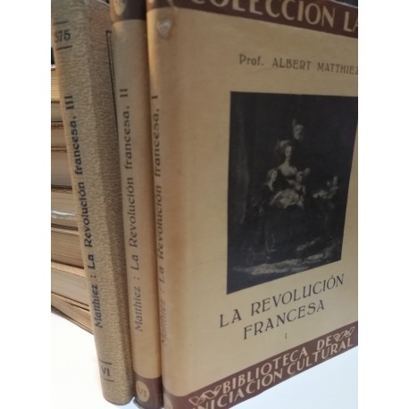 LA REVOLUCIÓN FRANCESA 3 Tomos  Colección LABOR Biblioteca de Iniciación Cultural