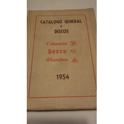 CATALOGO  GENERAL DE DISCOS Columbia  Alhambra Decca