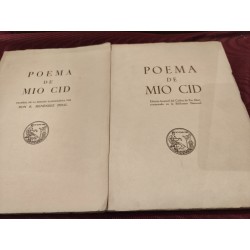 POEMA DEL MIO CID 2 Tomos Facsímil: Códice de Per Abat Biblioteca Nacional/Edición paleográfica de R. Menéndez Pidal