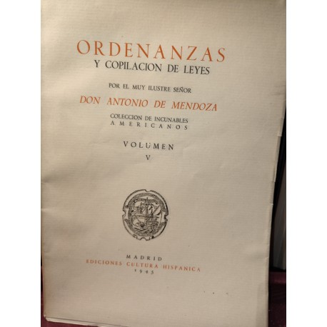 ORDENANZAS Y COPILACIONES DE LEYES