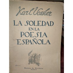 LA SOLEDAD EN LA POESÍA ESPAÑOLA