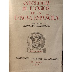 ANTOLOGÍA DE ELOGIOS DE LA LENGUA ESPAÑOLA